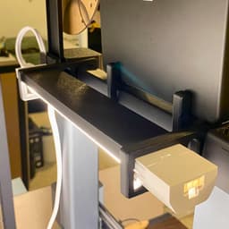 Light Bar Holder for AnkerMake M5C (v2) 3d model