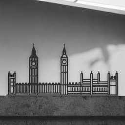 London Line Art - Desktop Line Art 3d model