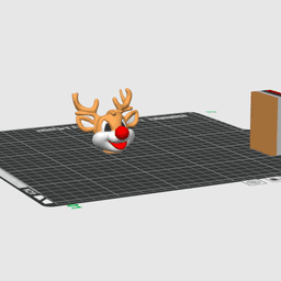 Red Nose Reindeer 3d model