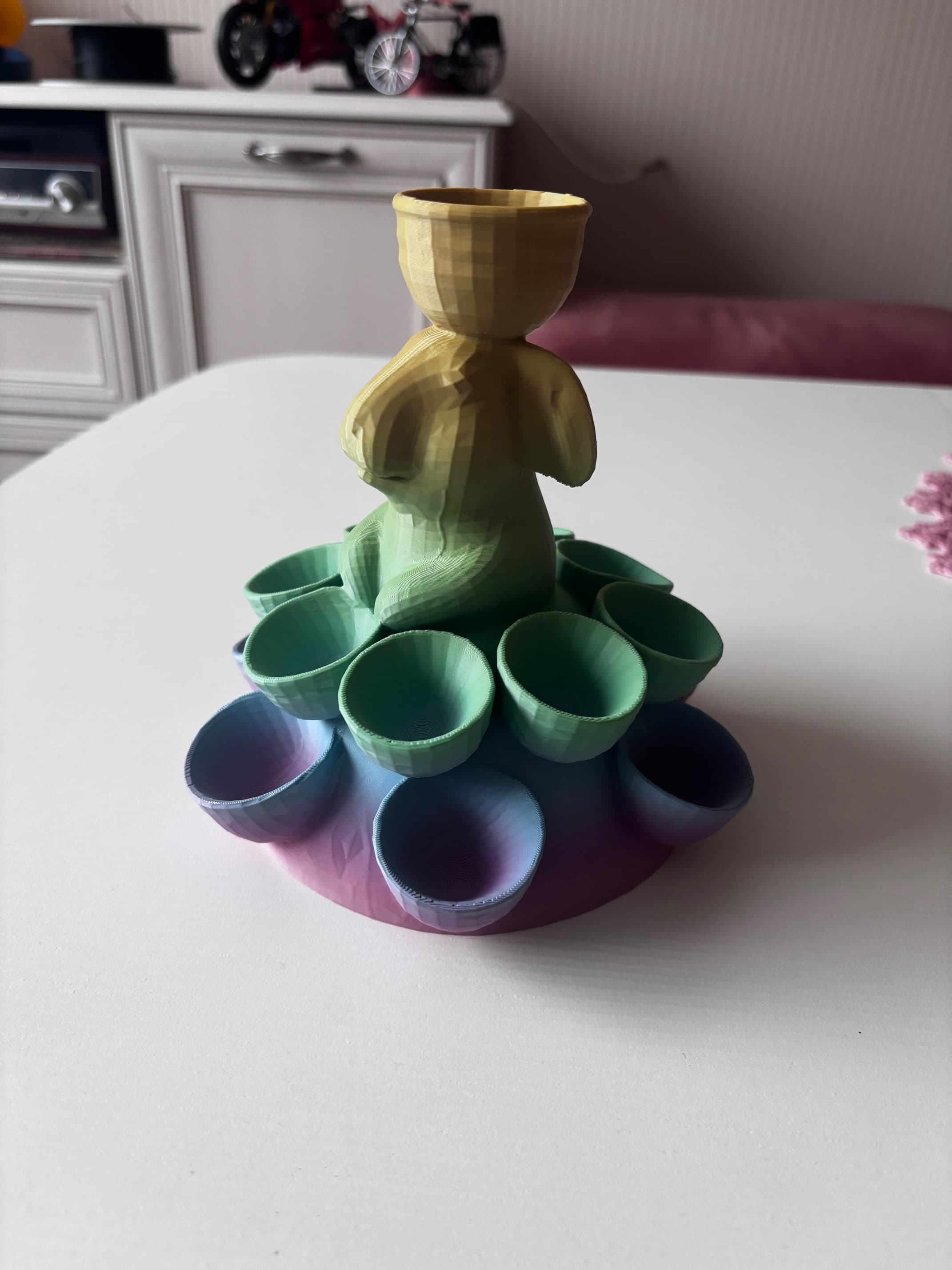 Easter bunny egg holder 3d model