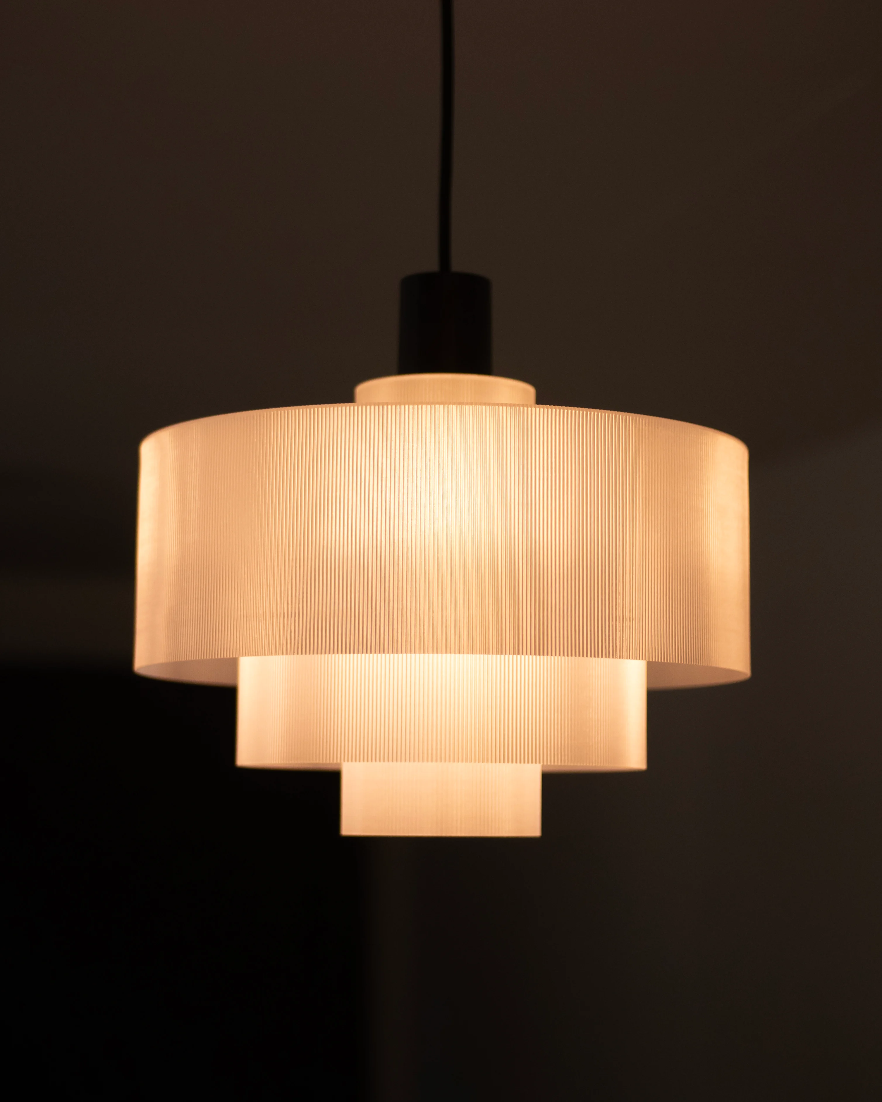 3 Tier Pendant // Cylinder Lenticular 300mm 3d model