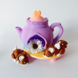 Mouse Flexi and Tea Set 3d model