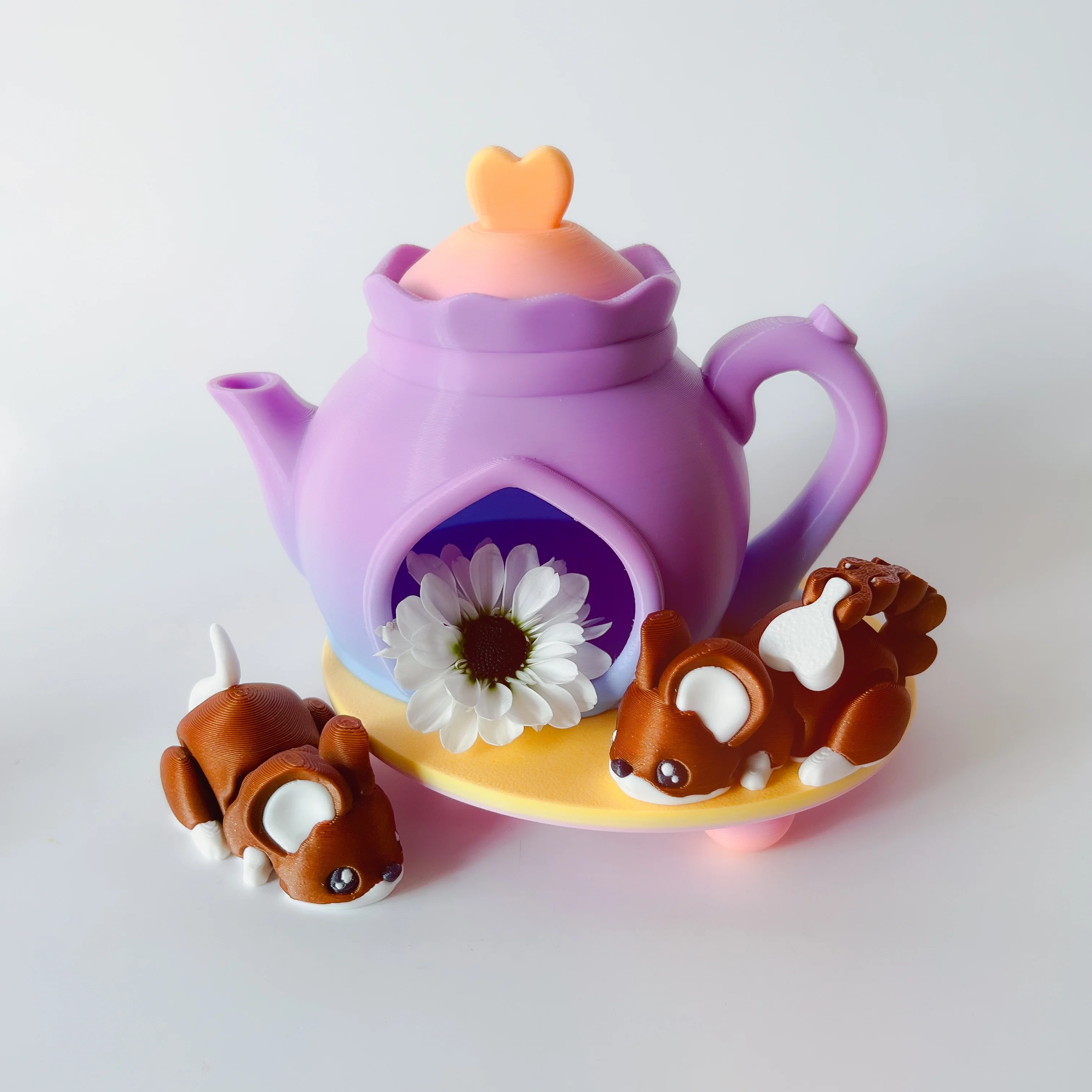 Mouse Flexi and Tea Set 3d model