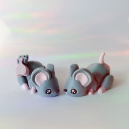 Mouse Flexi and Tea Set 3d model
