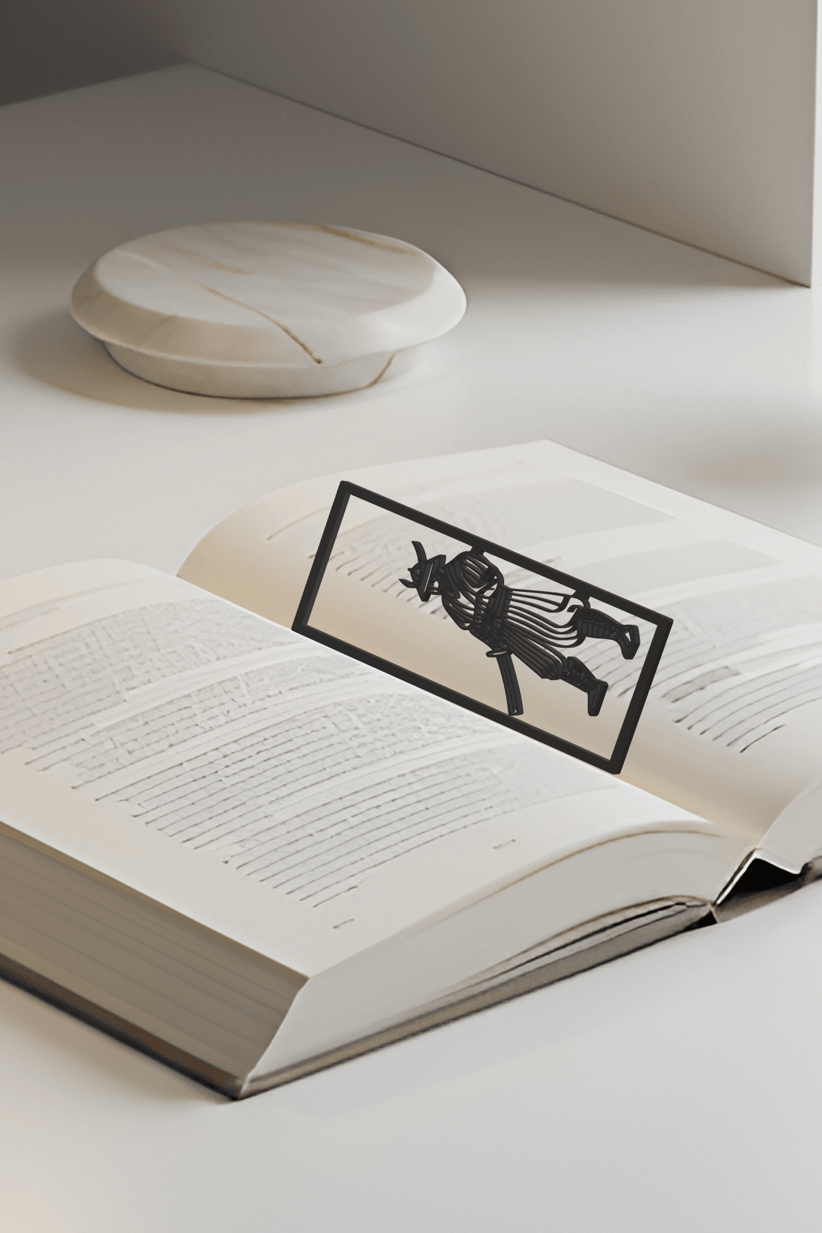 Samurai Bookmark, Gift Idea 3d model