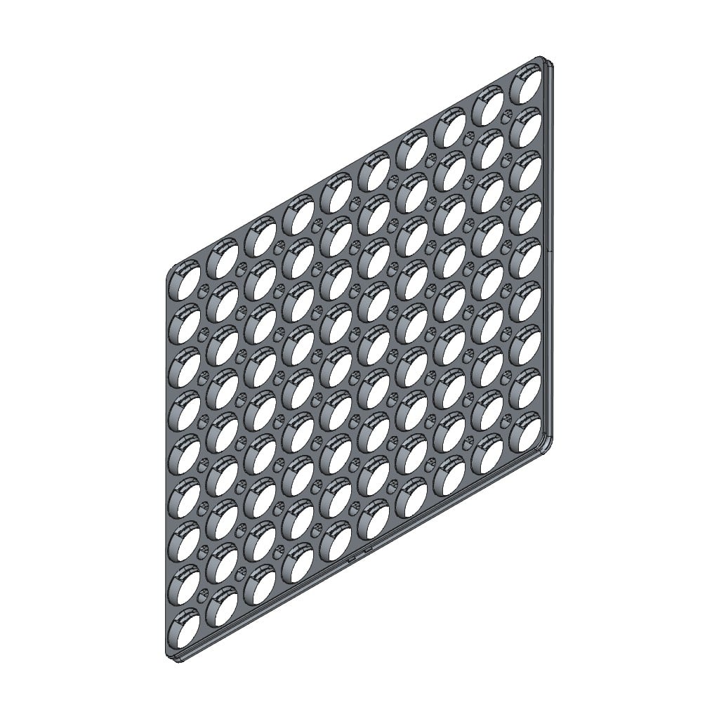 D-LOCK_PANEL.10X9-BLANK 3d model