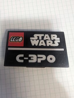 C-3P0 Complete Nameplate Assembly 3d model