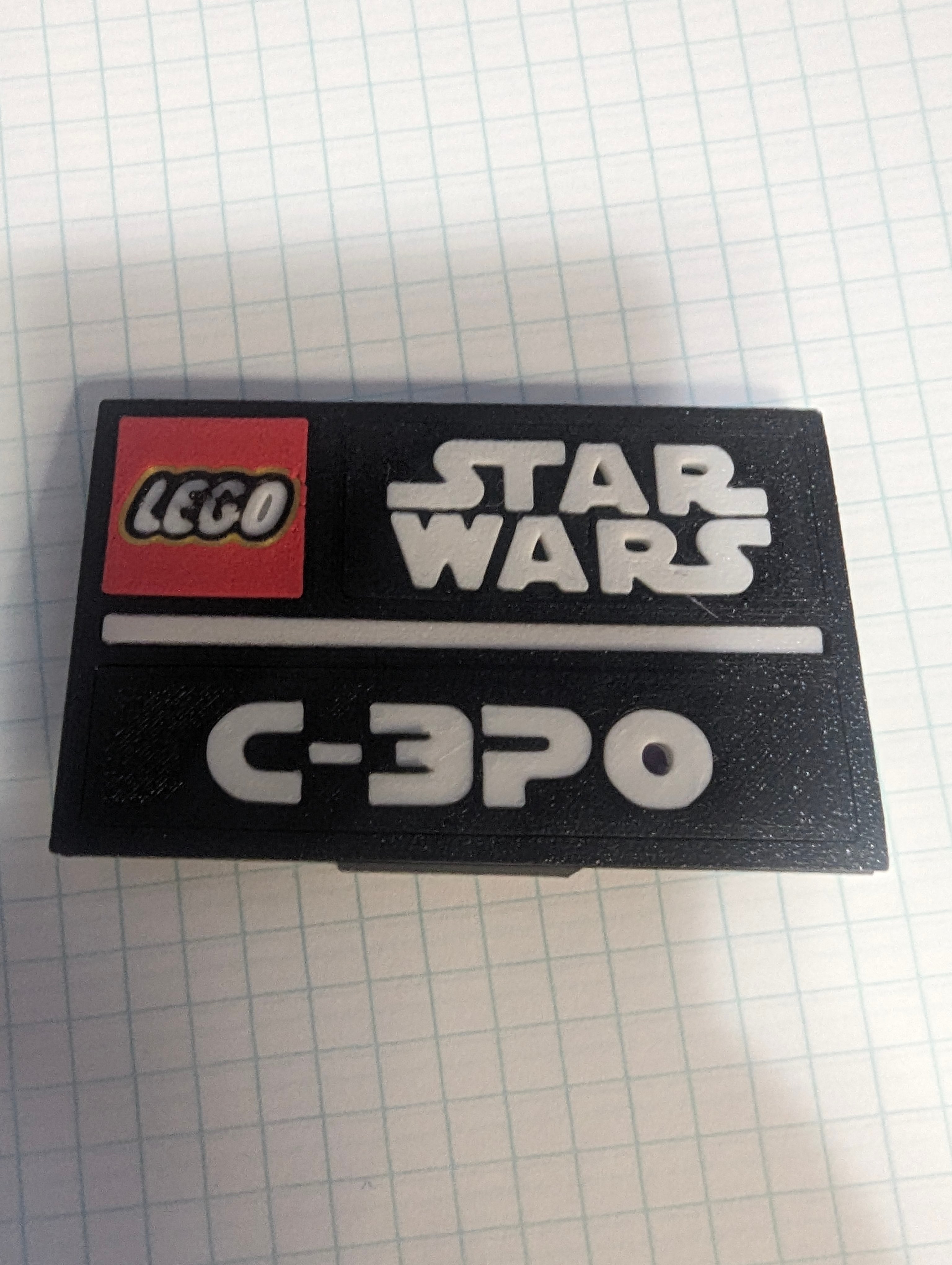 C-3P0 Complete Nameplate Assembly 3d model