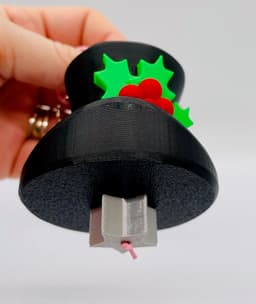 Christmas Top Hat Ornament 3d model