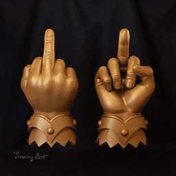 Flip off Manicule 3d model