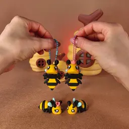 BeeHive Egg Diorama for Cute Flexi Bees 3d model