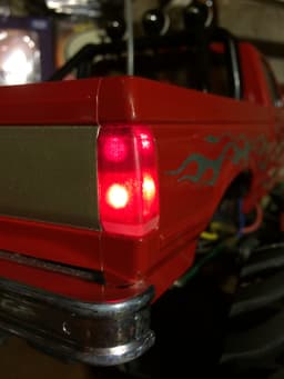 Tamiya King Blackfoot Tail Light Housing & lenses 3d model