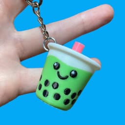 Kawaii Boba Cup Keychain 3d model