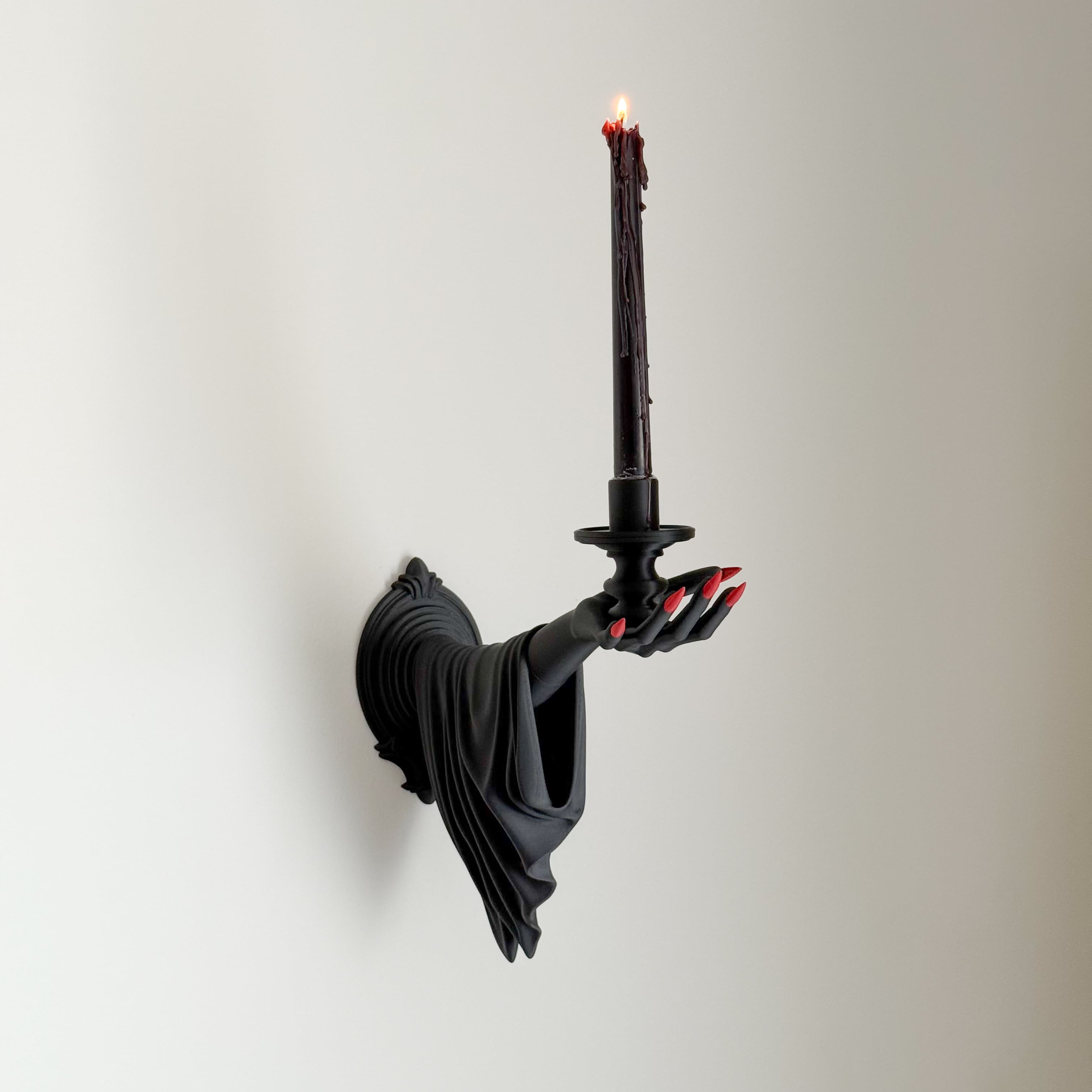 Vampire Hand Sconce Wall Candle Holder – Gothic Wall Decor 3d model