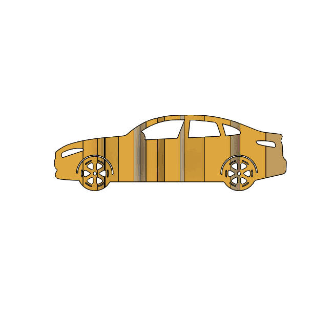 2 Series 2021 3D Car Flip Art Desk Display 3d model