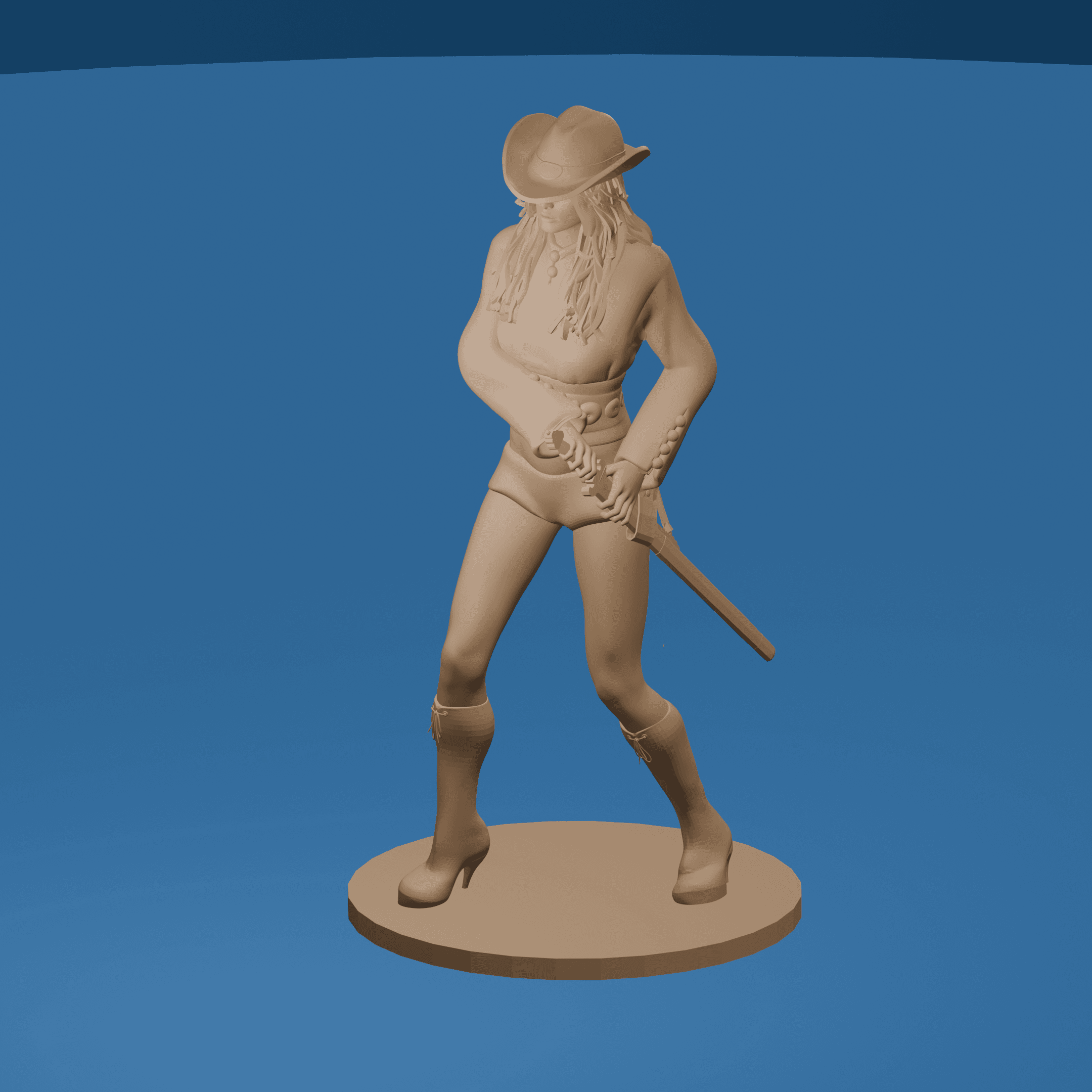 Swashbuckling Pirate Girl v2.0 3d model