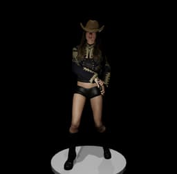 Swashbuckling Pirate Girl v2.0 3d model