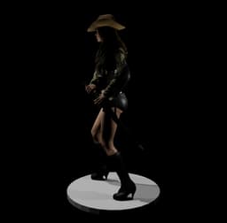 Swashbuckling Pirate Girl v2.0 3d model