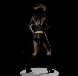 Swashbuckling Pirate Girl v2.0 3d model