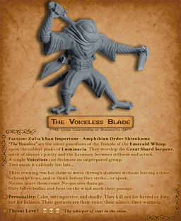 The Voiceless Blade - DnD Miniature for 5e RPG and Tabletop Wargames inspired 3d model