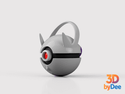 Mewtwo (Mega Y) Poke Ball 3d model