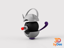 Mewtwo (Mega Y) Poke Ball 3d model