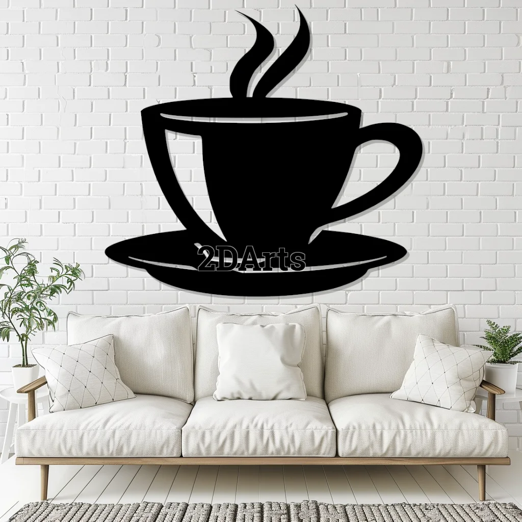Coffee Cup Tea Cup 2D Wall Art/Window 3d model