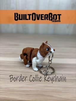 Border Collie Keychain 3d model
