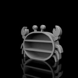 Crab-shaped shelf 3d model