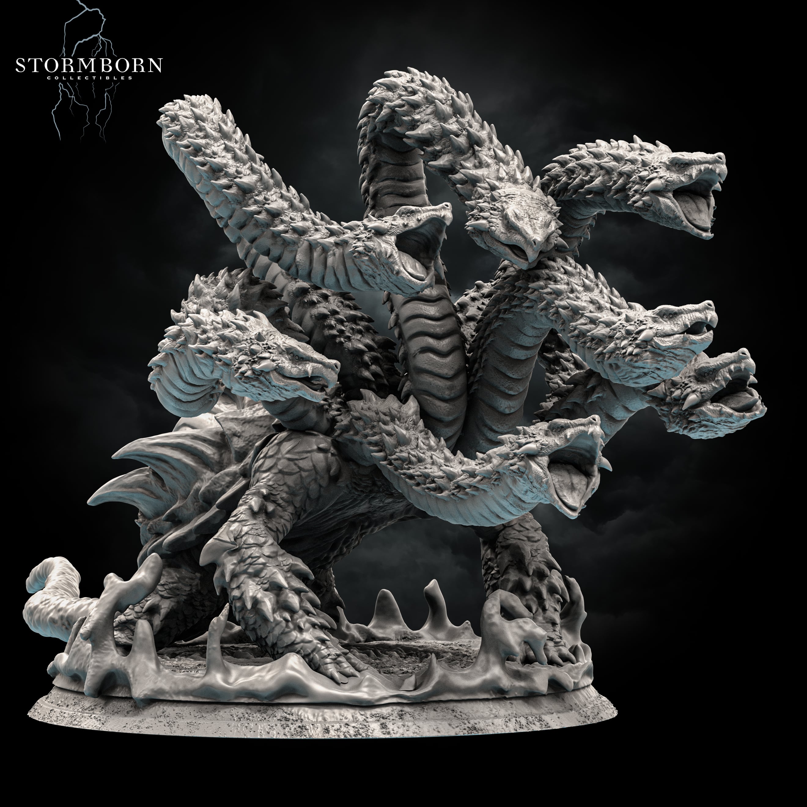 (32mm) Snapping Turtle Hydra 3d model