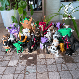 Wolves - Easy Multicolor FDM RPG Minis (No supports) 3d model