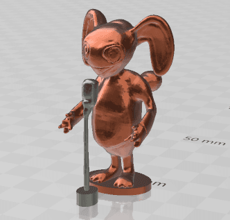 monster with microphone 3d model
