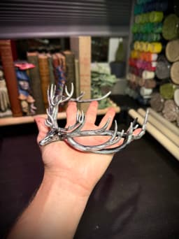 Stag antlers tiara 3d model