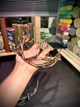 Stag antlers tiara 3d model