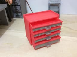 Rolling Toolchest (1:18 scale) 3d model
