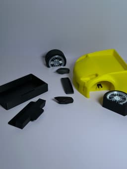 350Z Inspired Desk Organizer - All Attachments 3d model