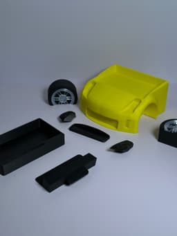 350Z Inspired Desk Organizer - All Attachments 3d model