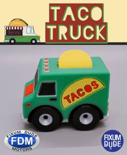 Fixum Dude Motors PIP Taco Truck 3d model