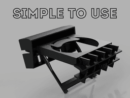 Golf 2 MK2 Cup Holder Right Side 3d model