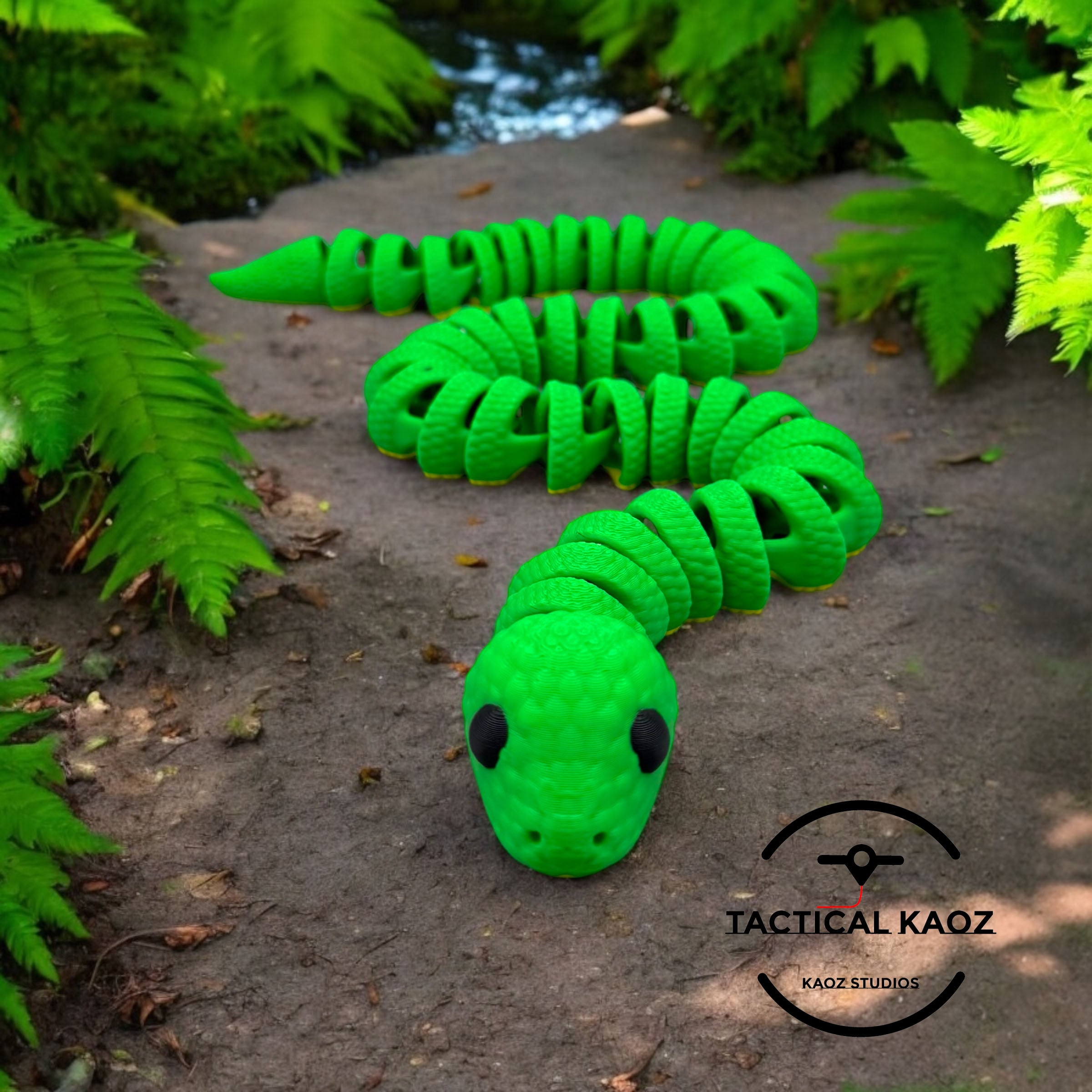 Flexy Snake Anaconda - Articulating Snake - No supports 3d model