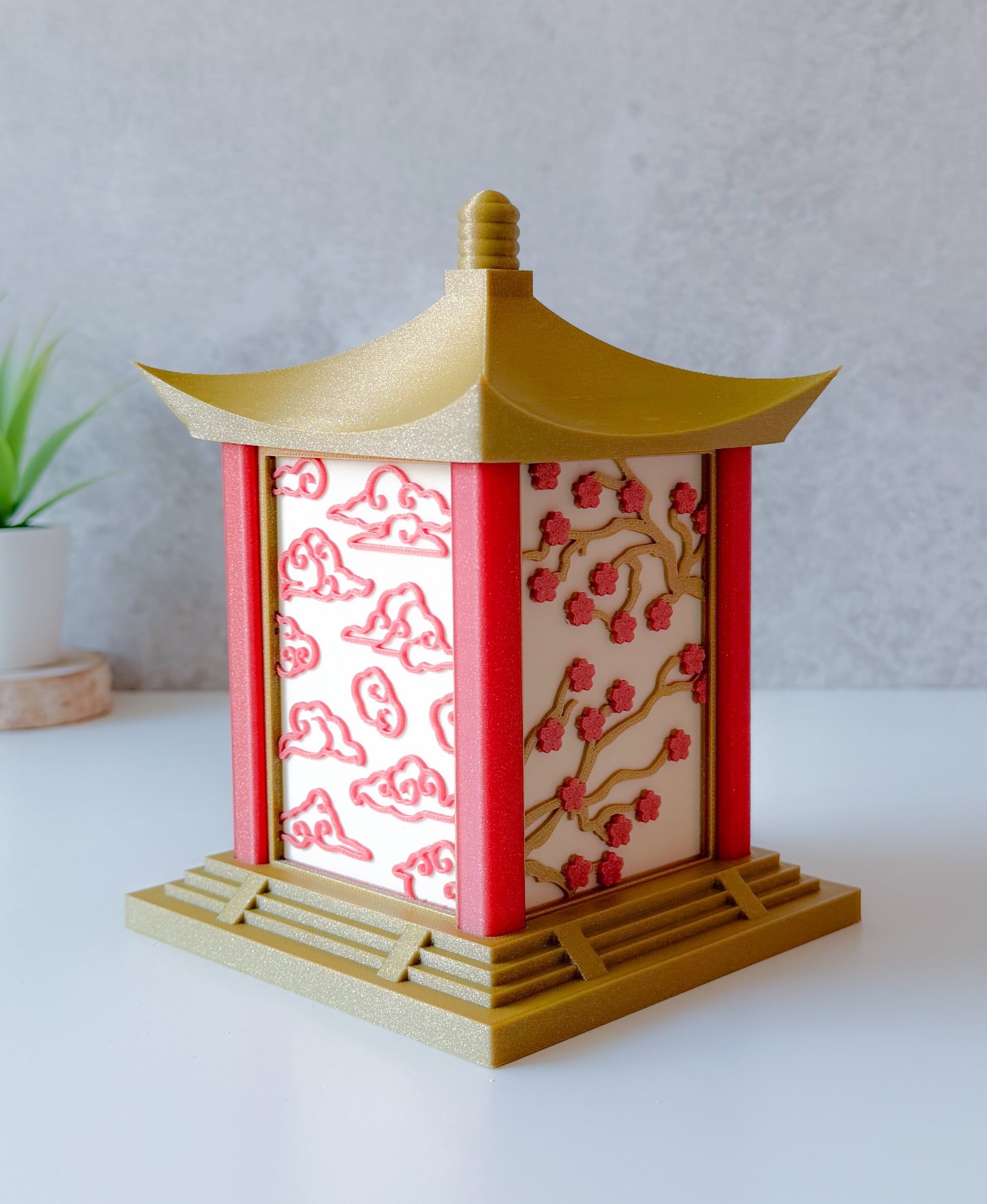 Japanese Style Tea Light Box 3d model