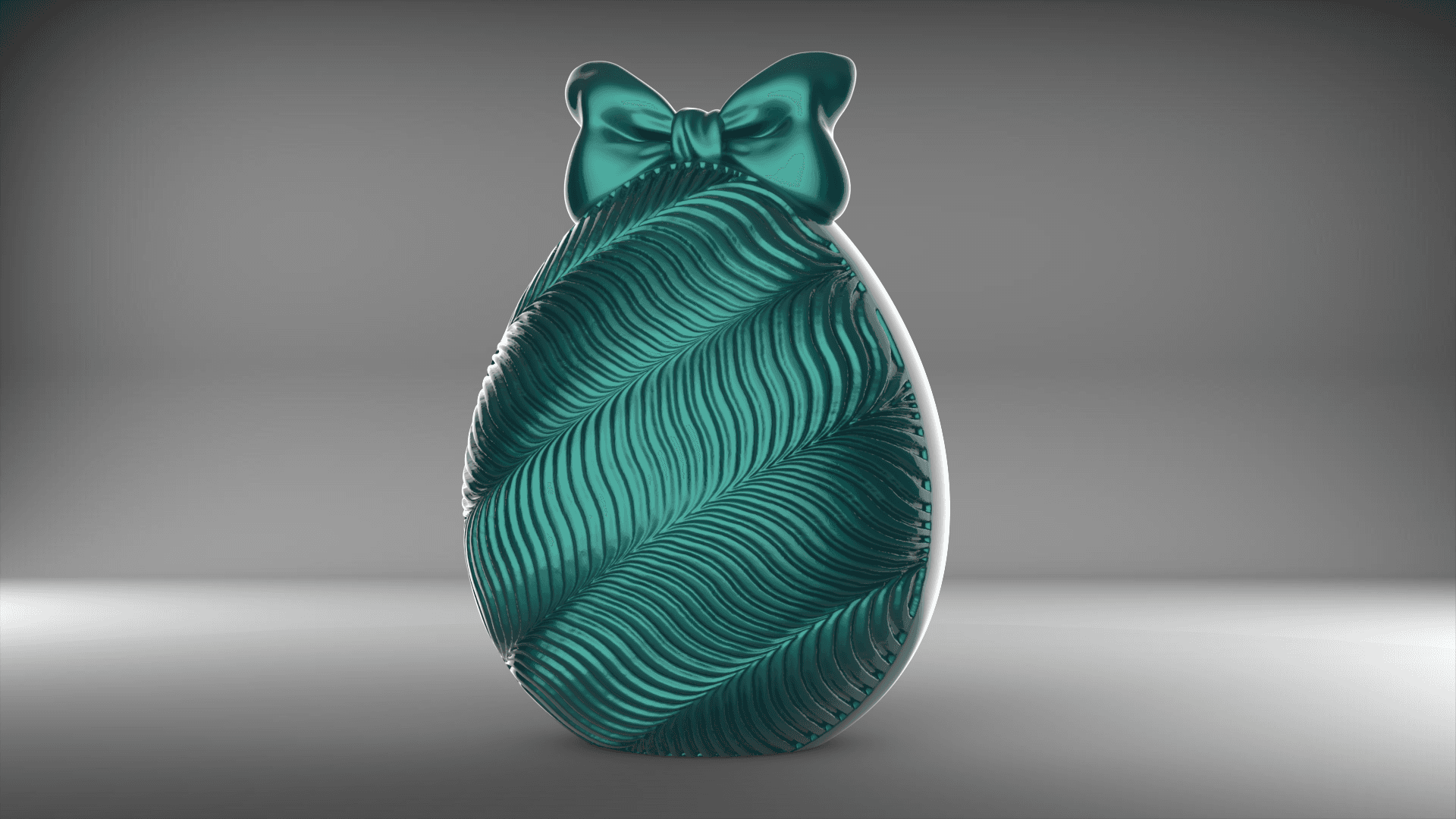 Trippy Wave Egg Container 3d model