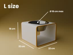 Cat & Dog Food Bowl Raiser Stand Ø 3d model