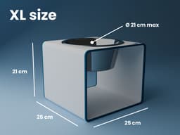 Cat & Dog Food Bowl Raiser Stand Ø 3d model