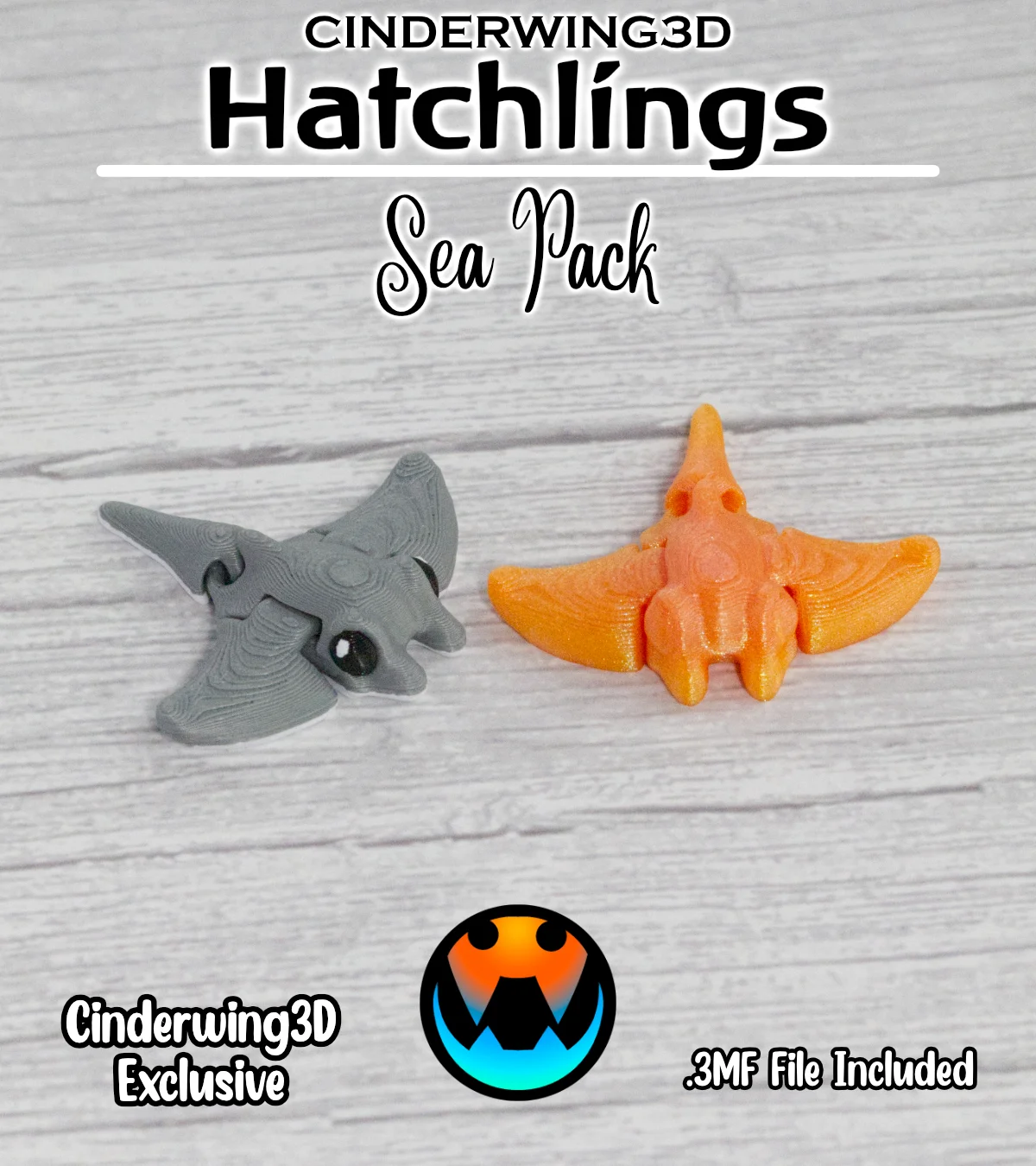 Manta Ray - Cinder Hatchling 3d model
