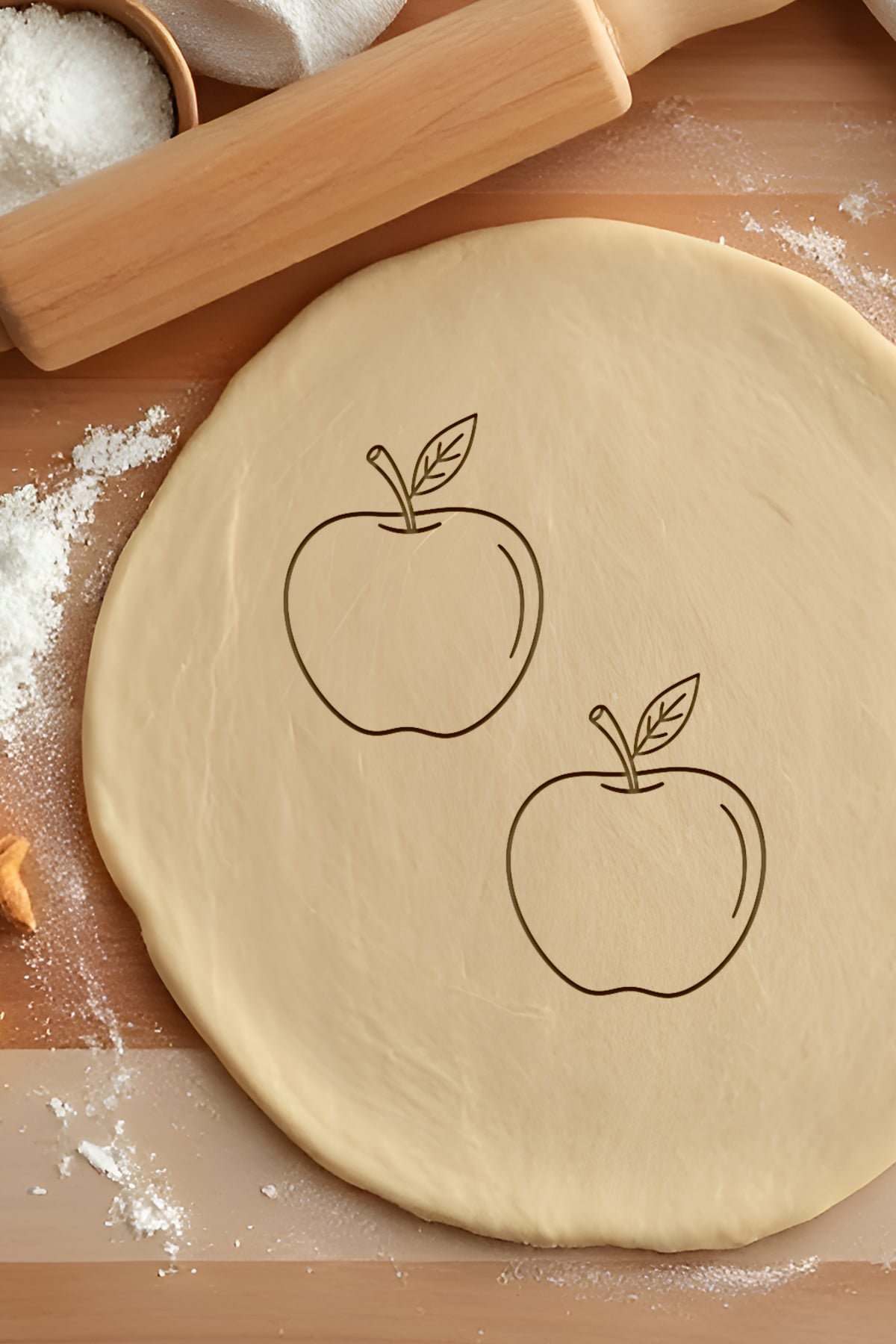 Apple Cookie Cutter, Biscuit Cutter 3d model