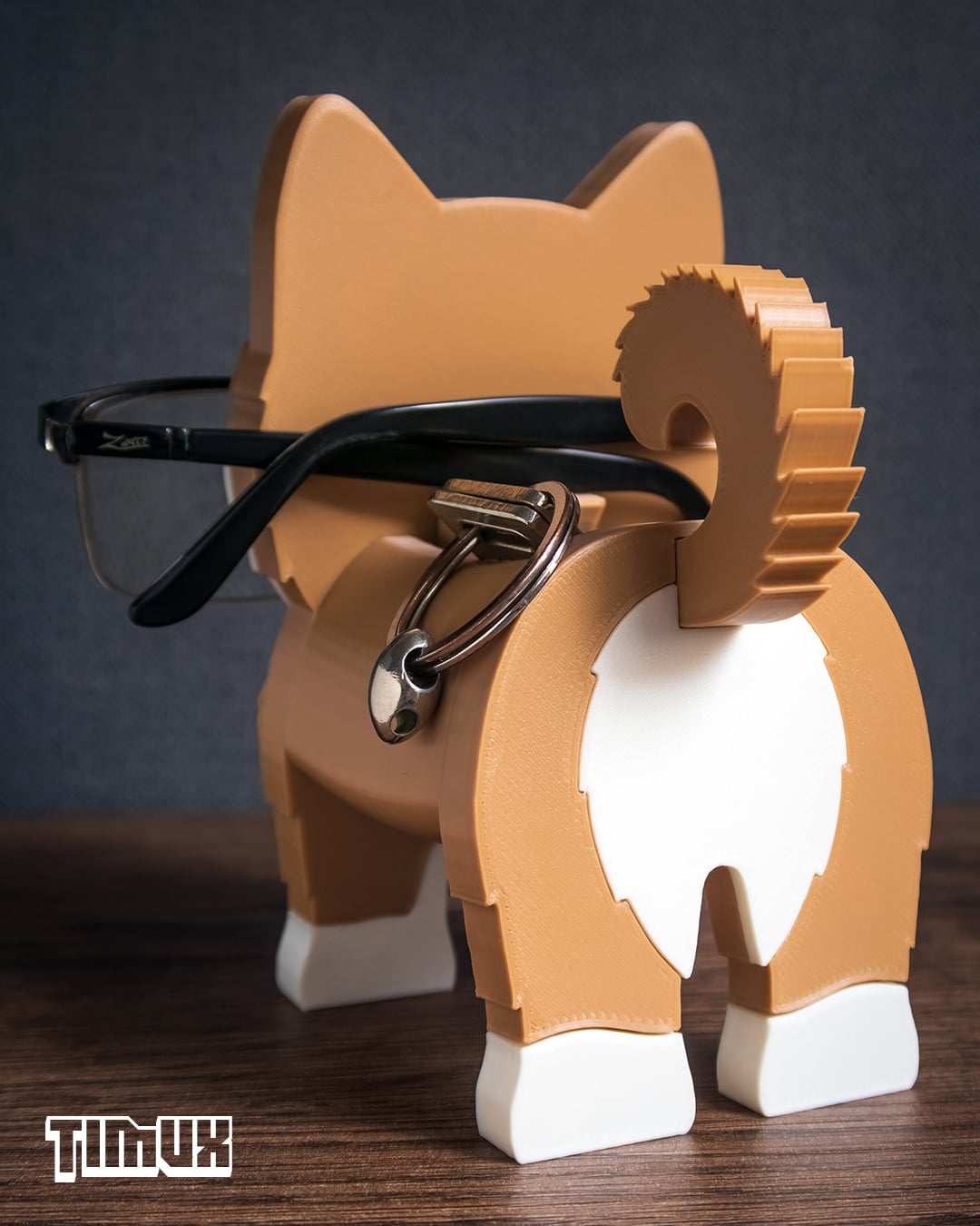 SHIBA INU GLASSES HOLDER 3d model