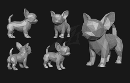 Poly_Chihuahua_Hollow.stl 3d model