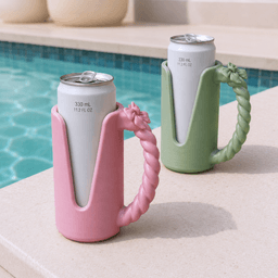Bow Can Holder | Ribbon Drink Cooler with Twisted Handle - 12oz Skinny Can Koozie 3d model
