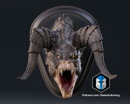 Fallout Deathclaw Trophy and Life Sized Wall Mount - 3D Print Files 3d model